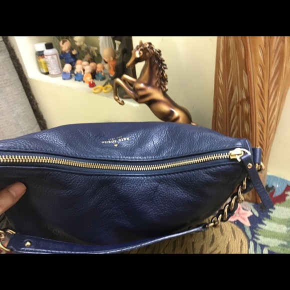Authentic Kate Spade Cobble Hill Finley Hobo Bag in French Navy - Picture 14 of 16